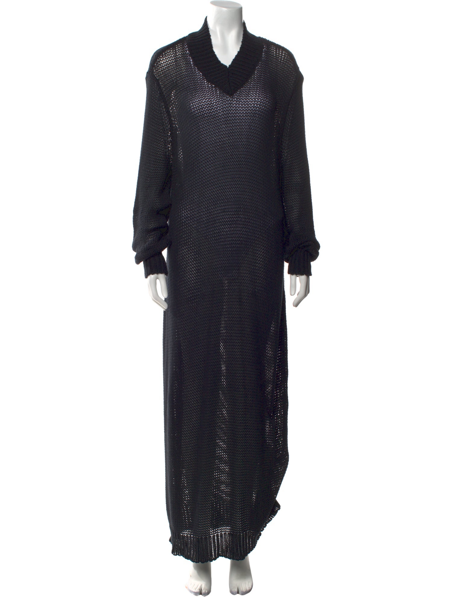 Interior Cowl Neck Long Dress