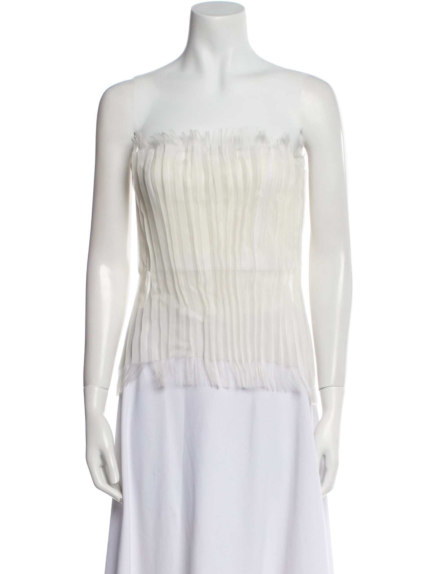 Interior Striped Strapless Top