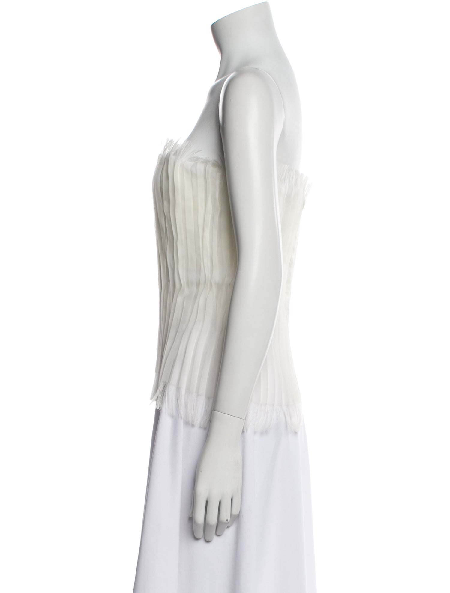 Interior Striped Strapless Top