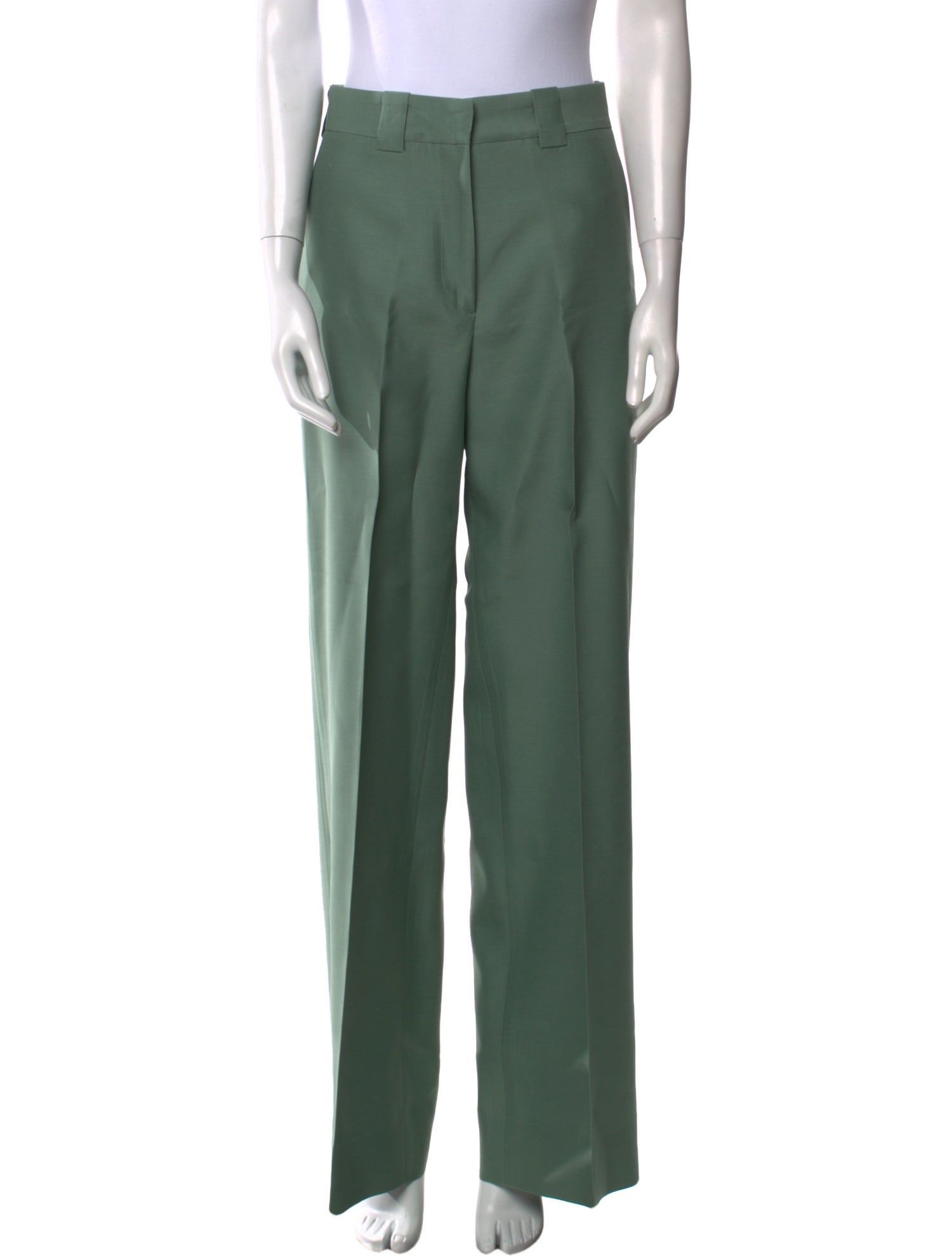 Interior Virgin Wool Wide Leg Pants