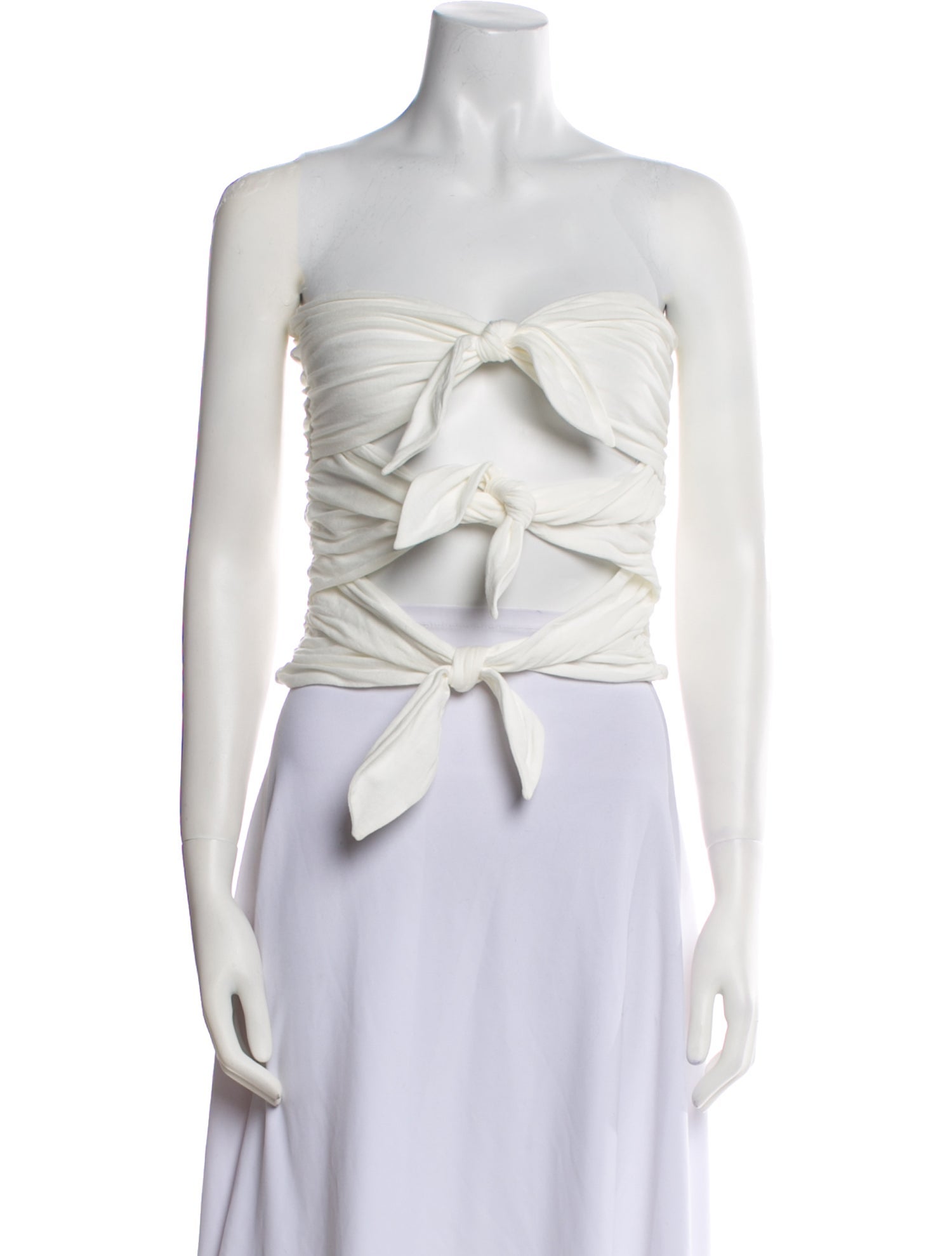 Interior Strapless Crop Top