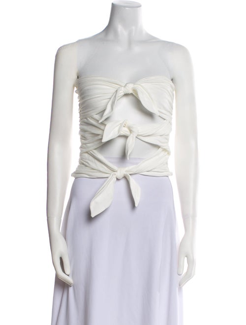 Interior Strapless Crop Top