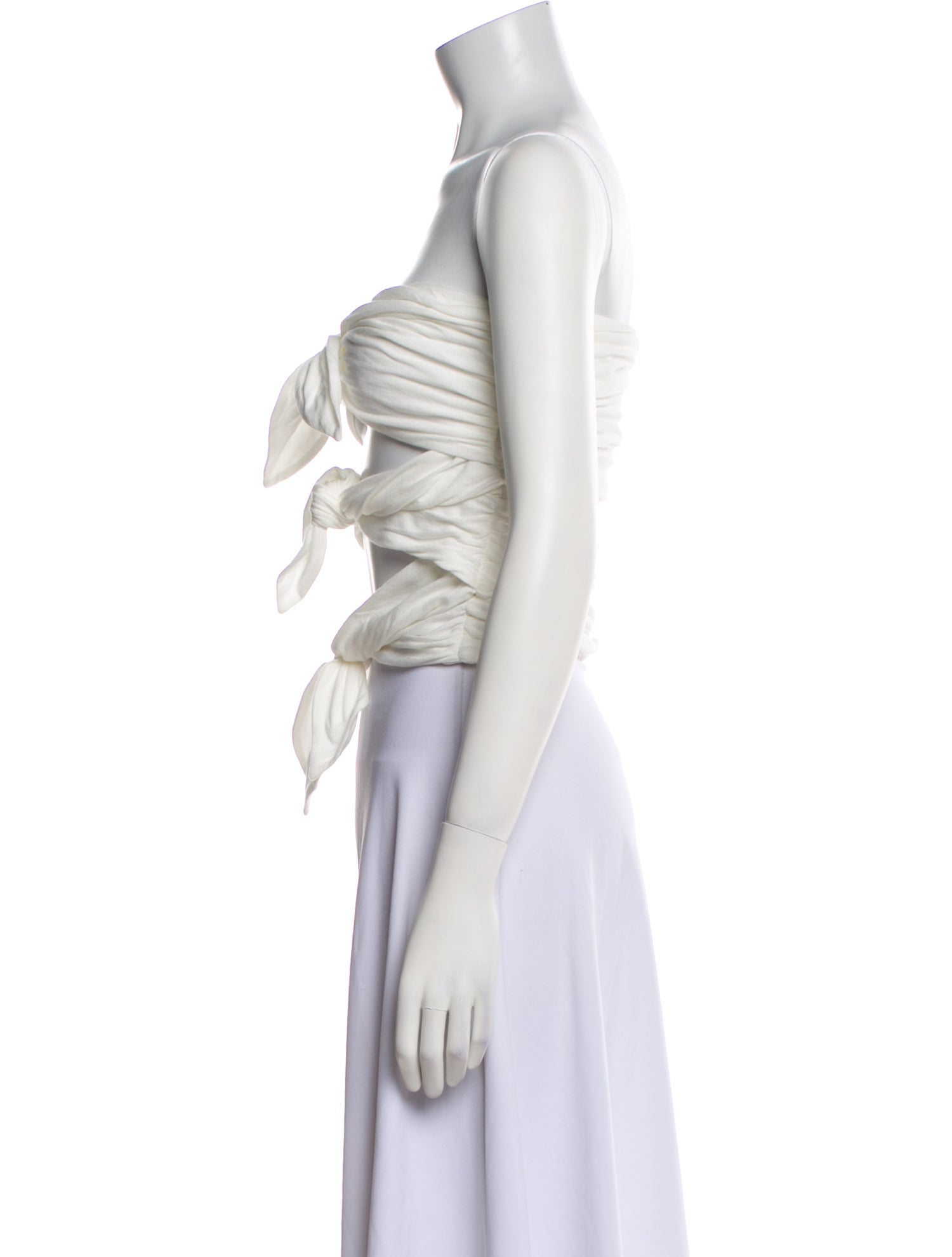 Interior Strapless Crop Top