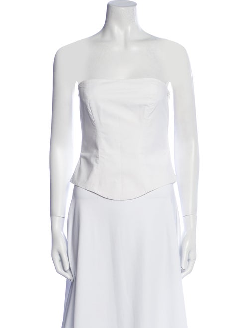 Interior Strapless Crop Top