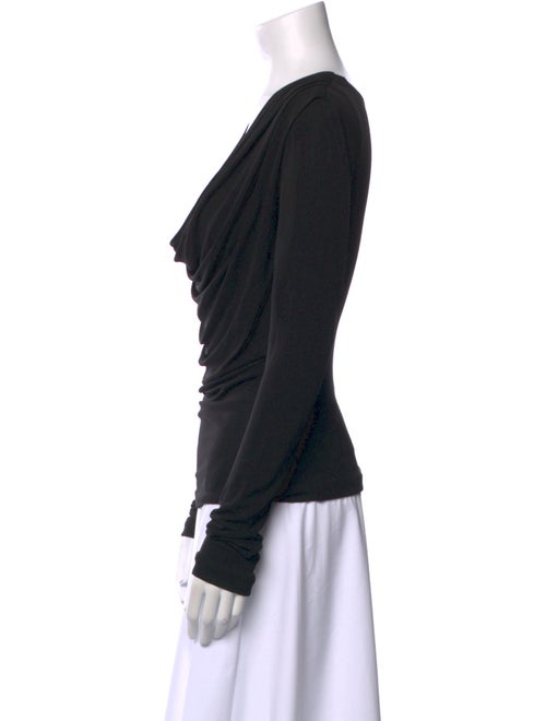 Interior V-Neck Long Sleeve Top