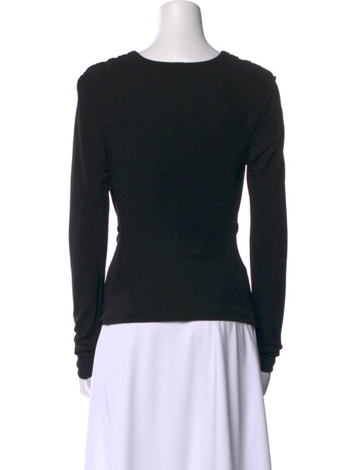 Interior V-Neck Long Sleeve Top