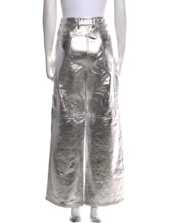 Interior Lambskin Wide Leg Pants