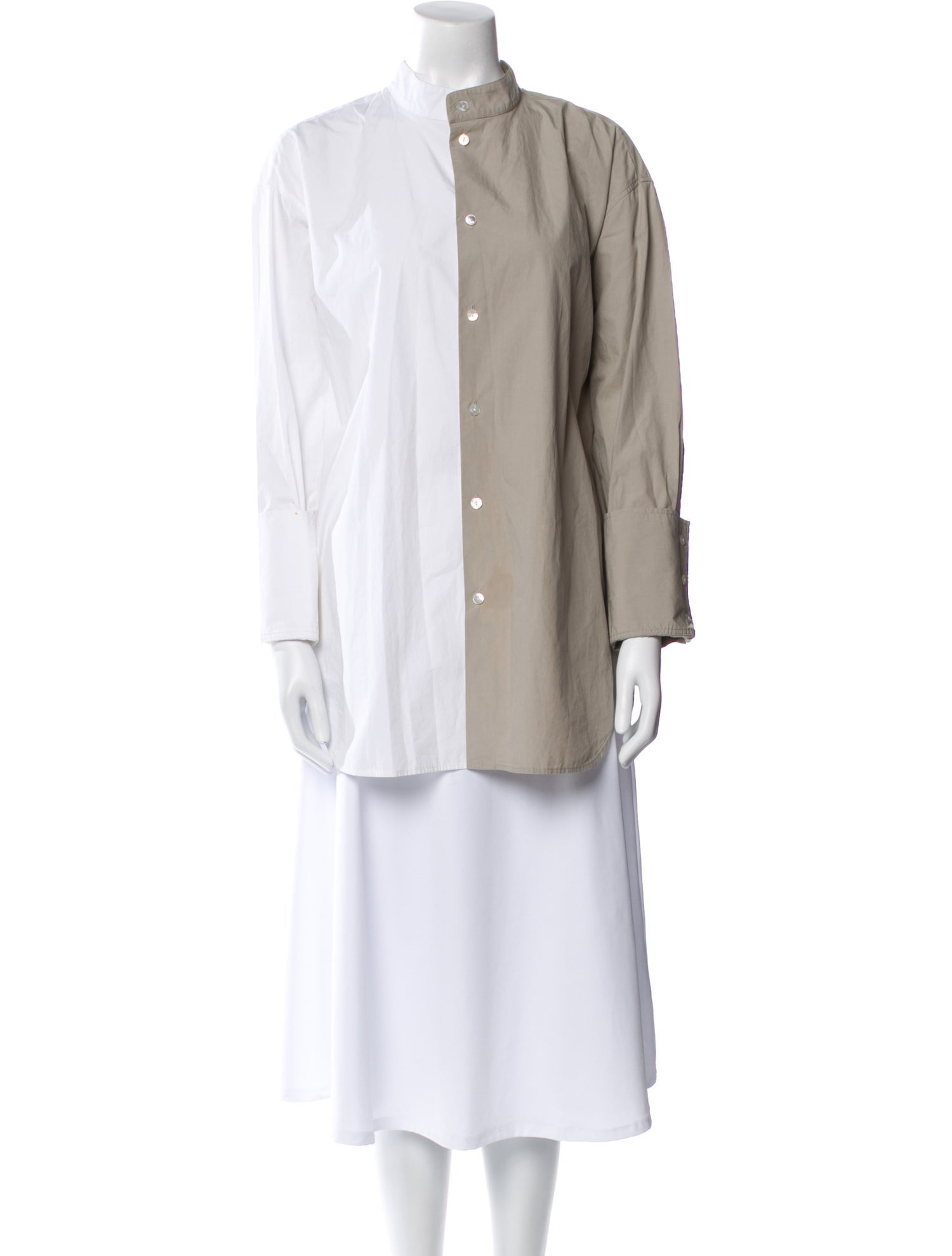 Interior Mock Neck Long Sleeve Tunic