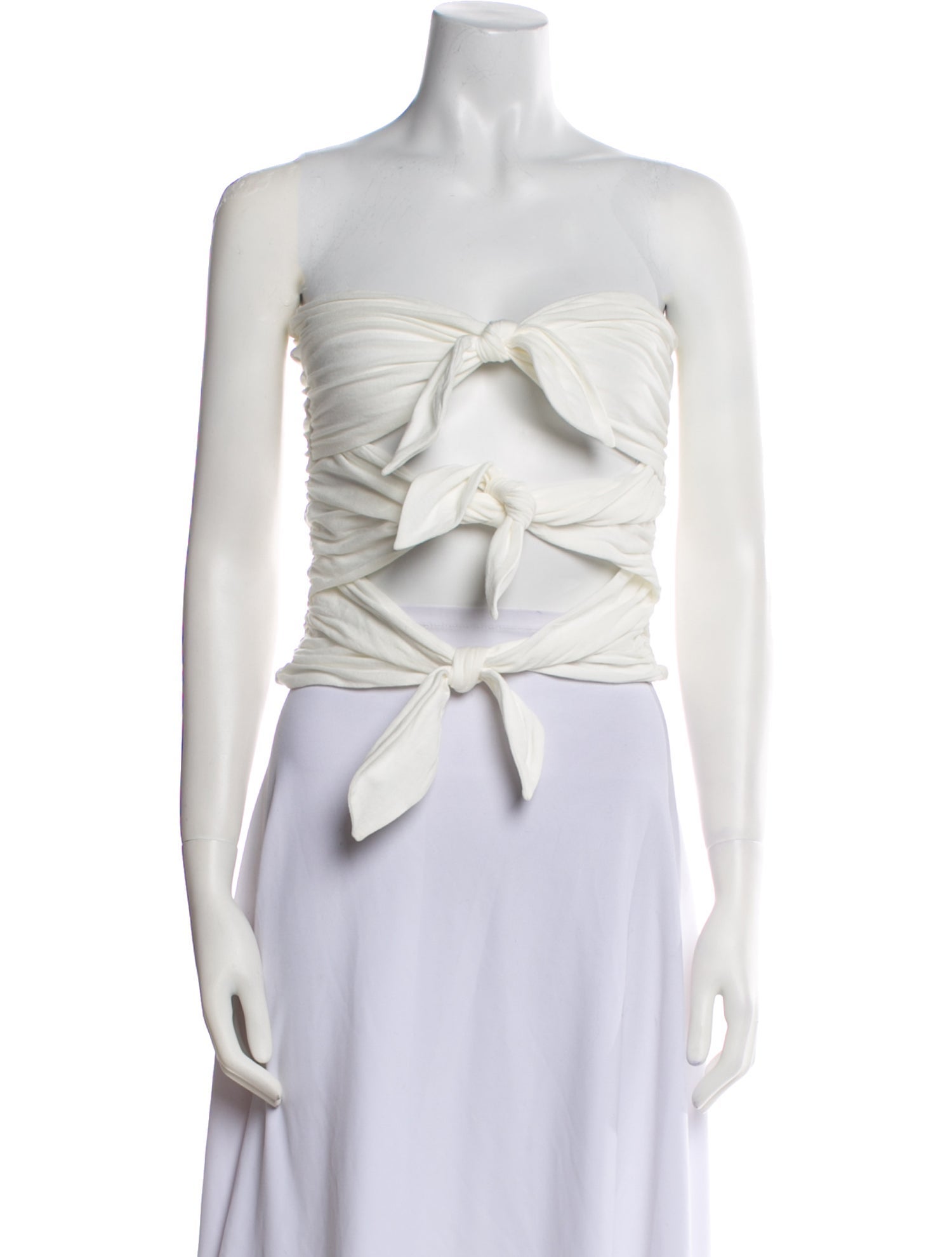 Interior Strapless Crop Top