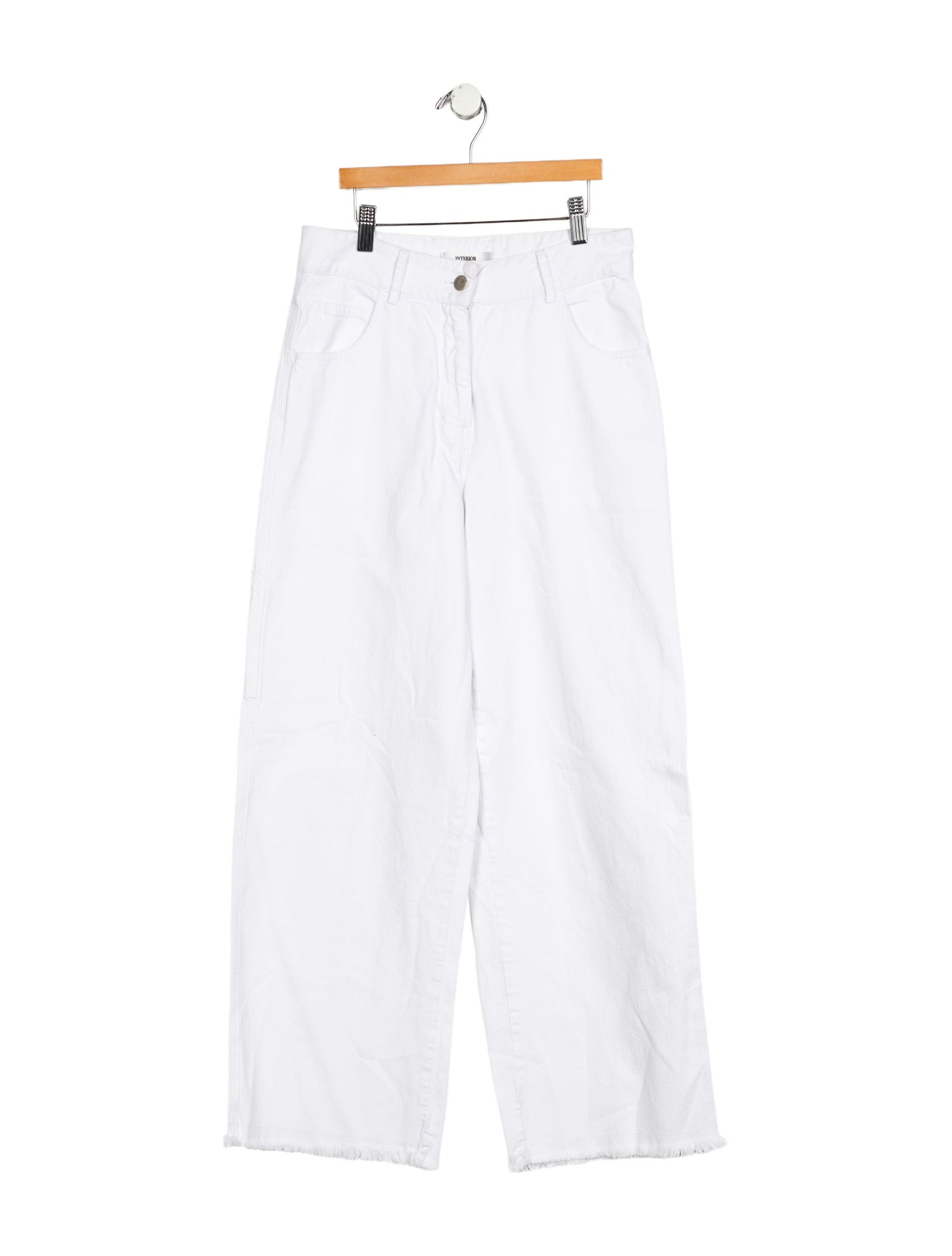 Interior High-Rise Wide Leg Jeans