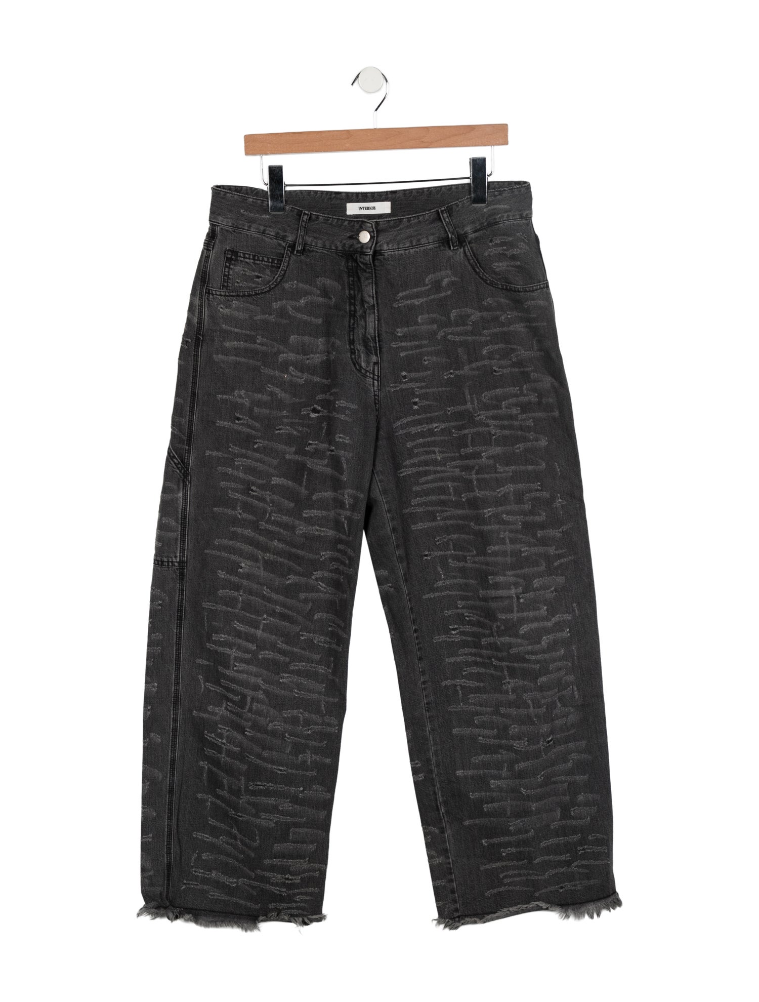 Interior High-Rise Wide Leg Jeans