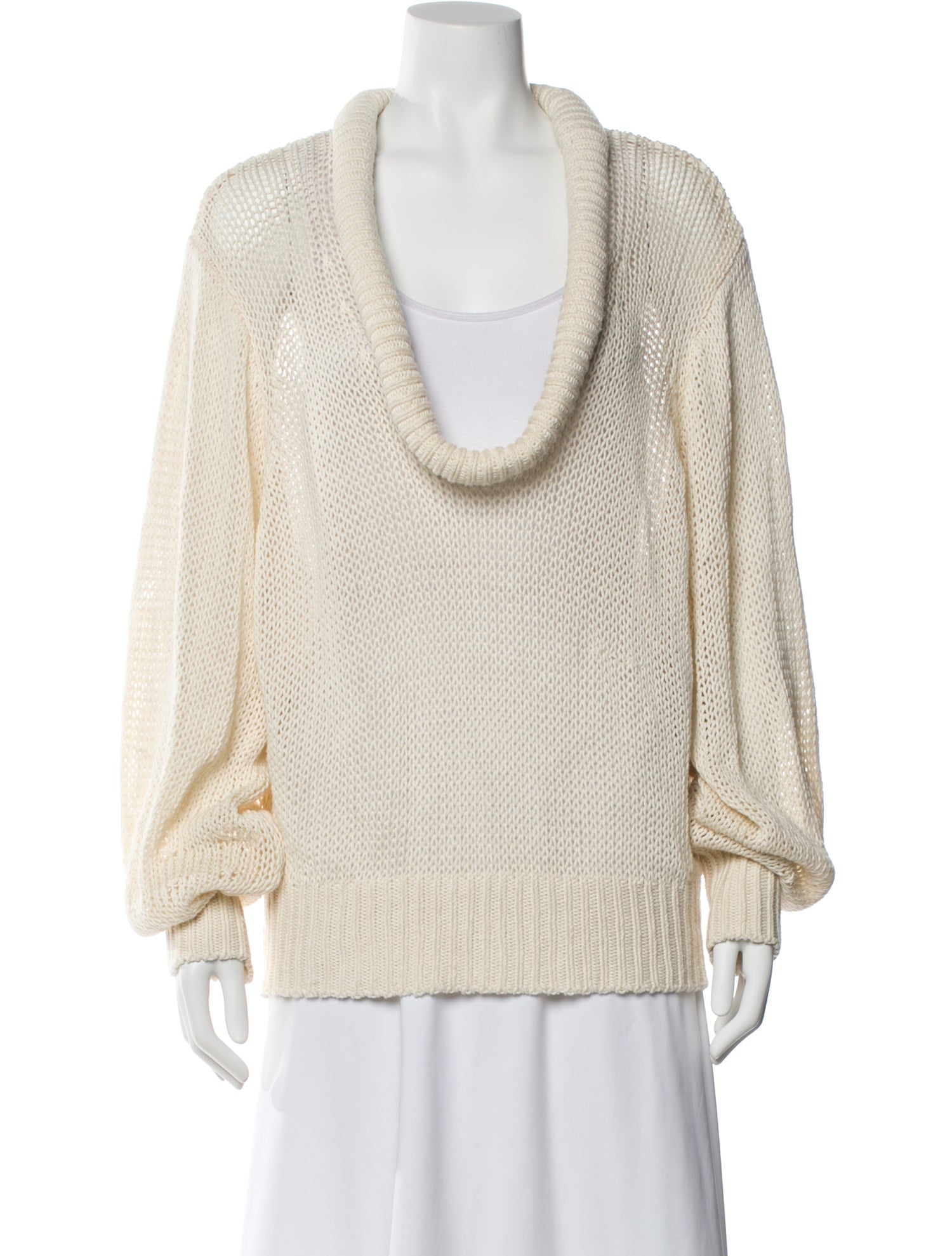 Interior Scoop Neck Sweater