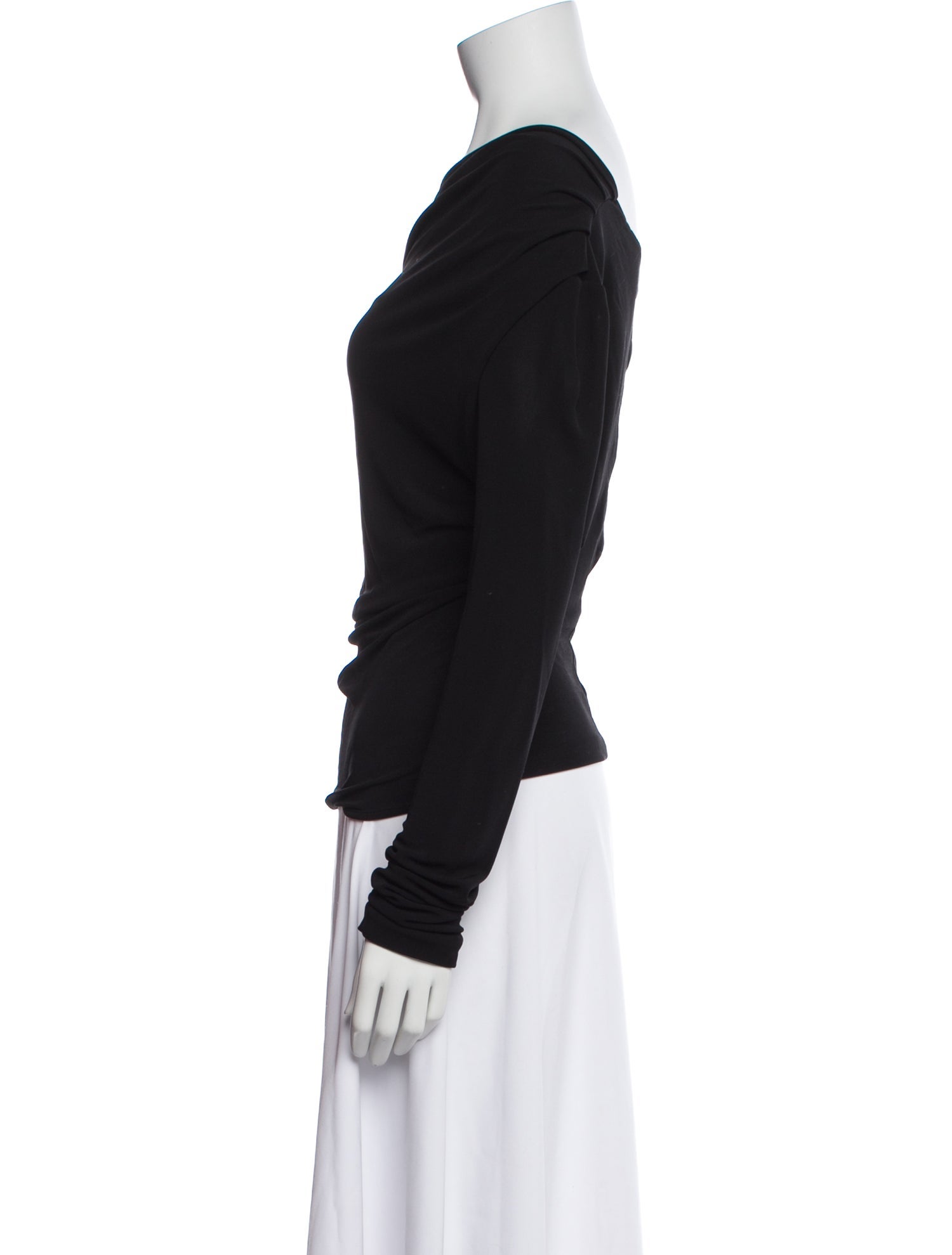 Interior Cowl Neck Long Sleeve Top