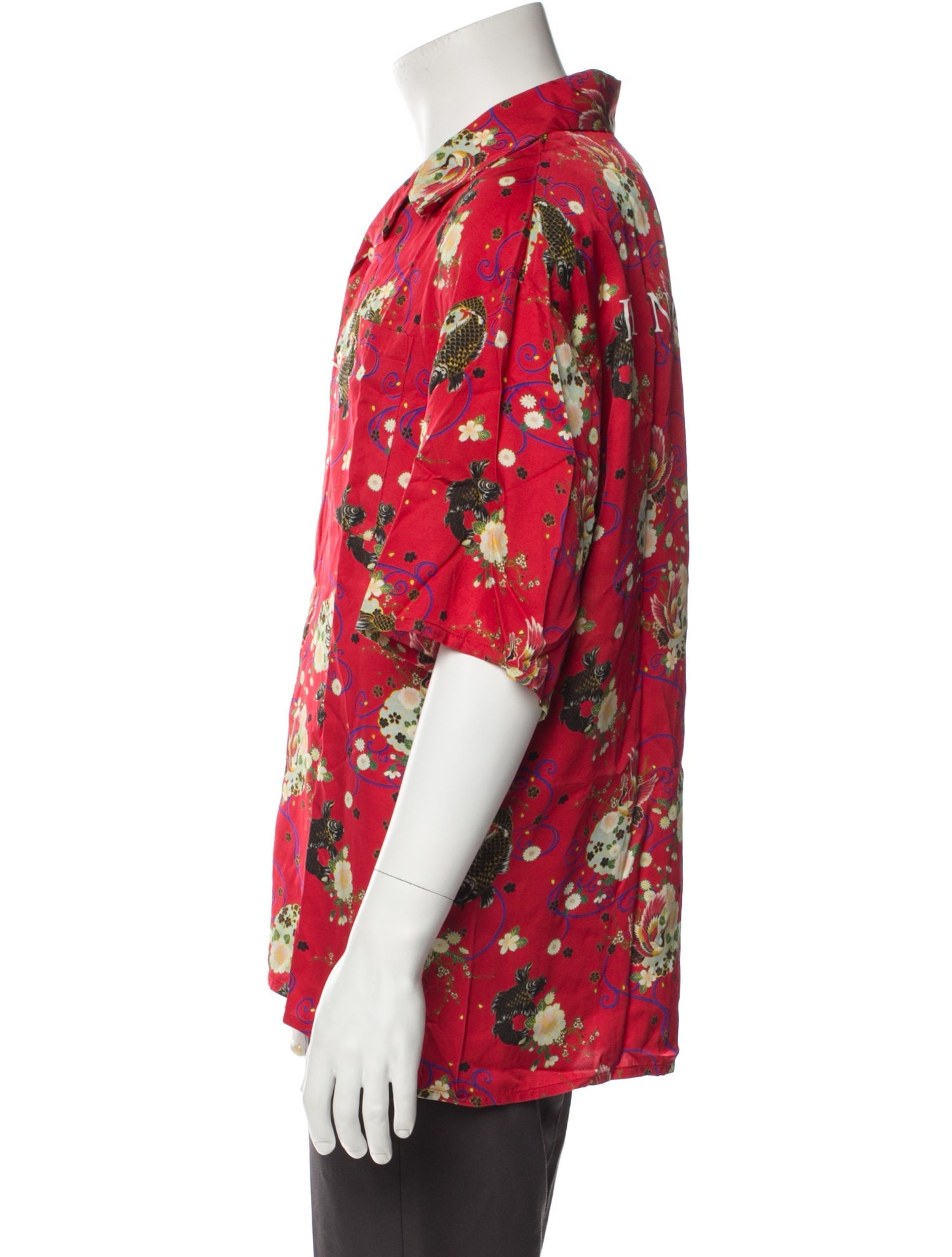 Ih Nom Uh Nit Floral Print Short Sleeve Shirt w/ Tags