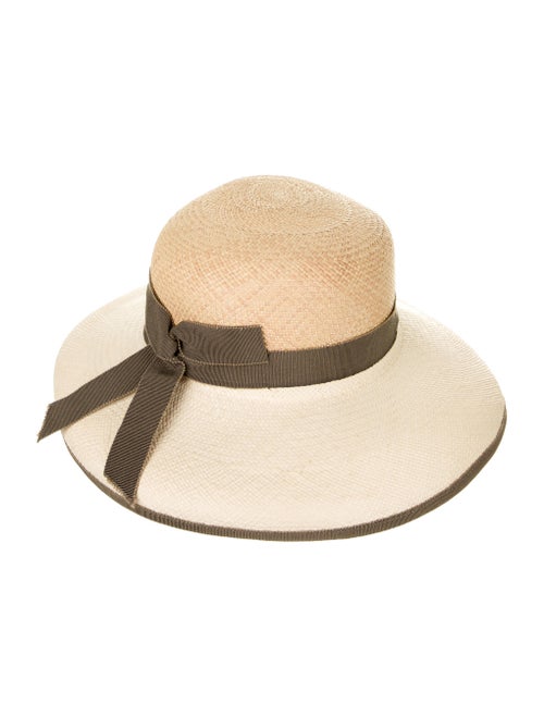 Inverni Raffia Wide Brim Hat Tan