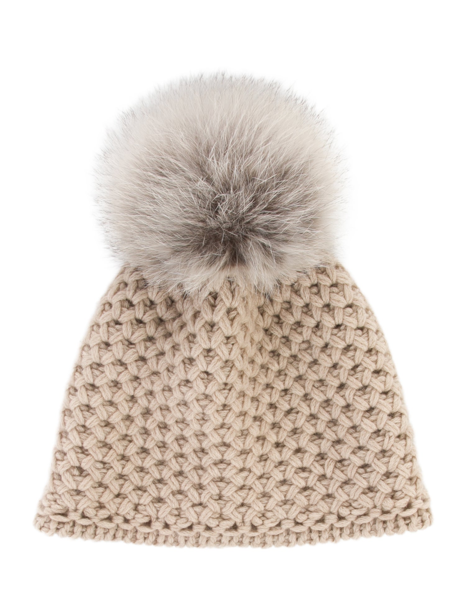 Inverni Cashmere Pom Pom Beanie