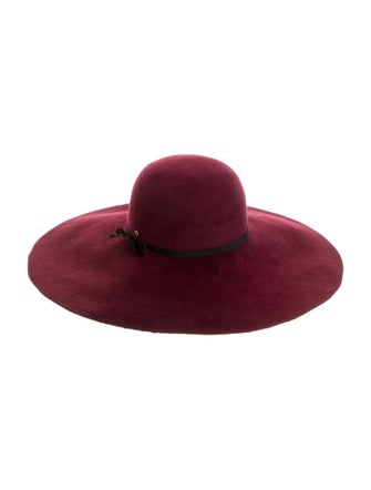 Inverni Rabbit Hair Wide Brim Hat