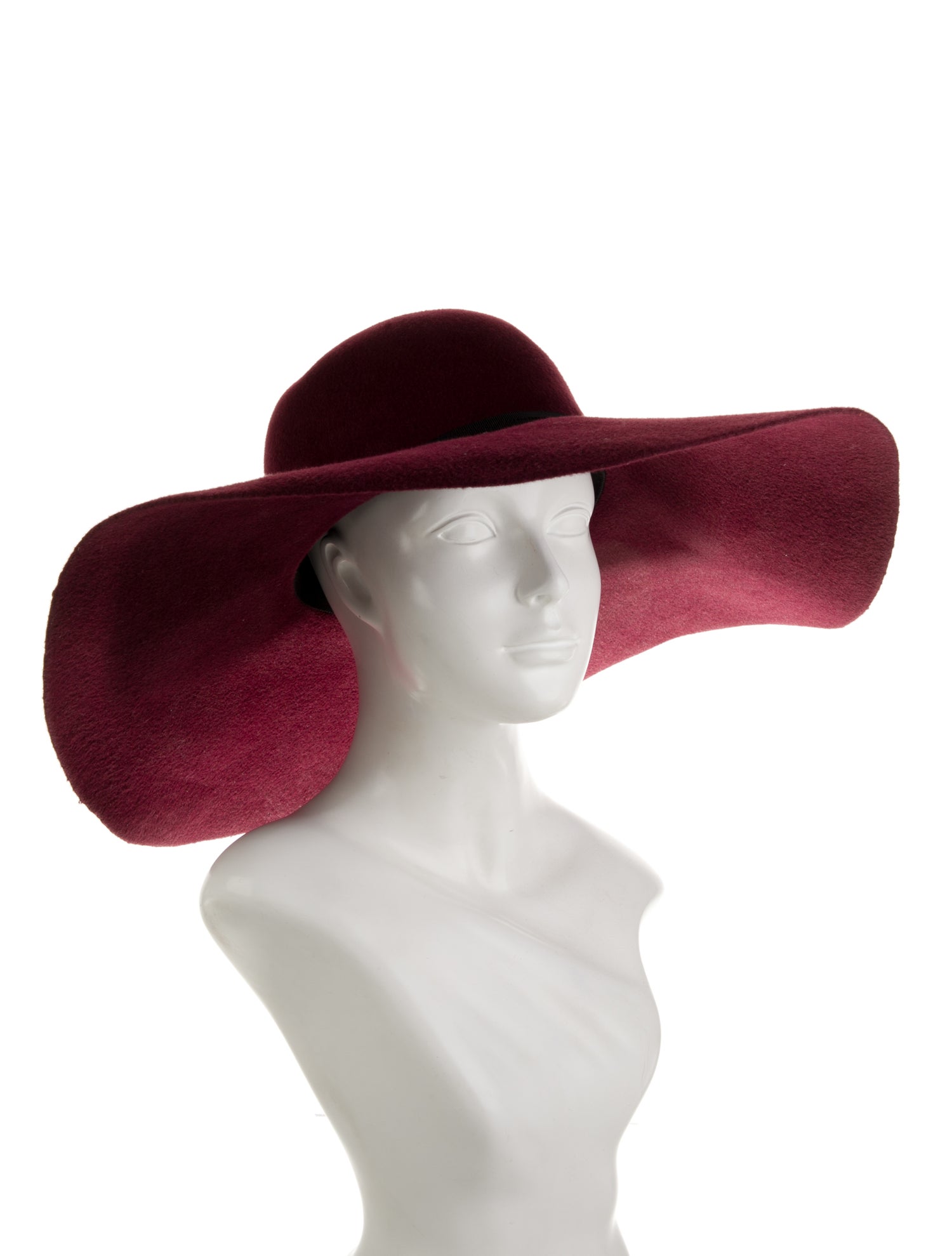 Inverni Rabbit Hair Wide Brim Hat