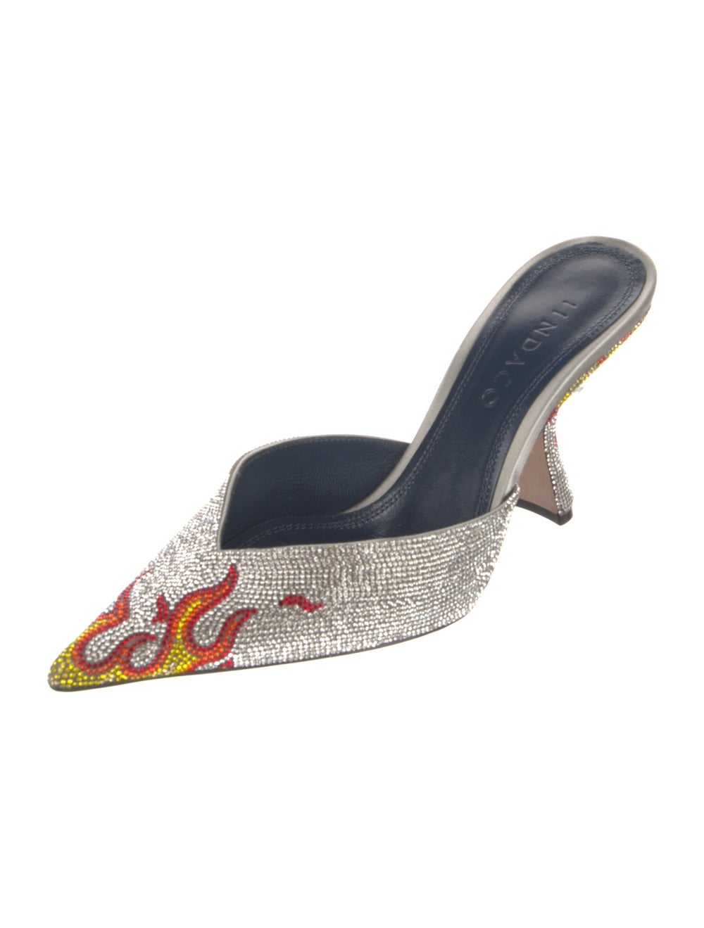 iindaco Crystal Mules Patterned Pointed-Toes - image 2