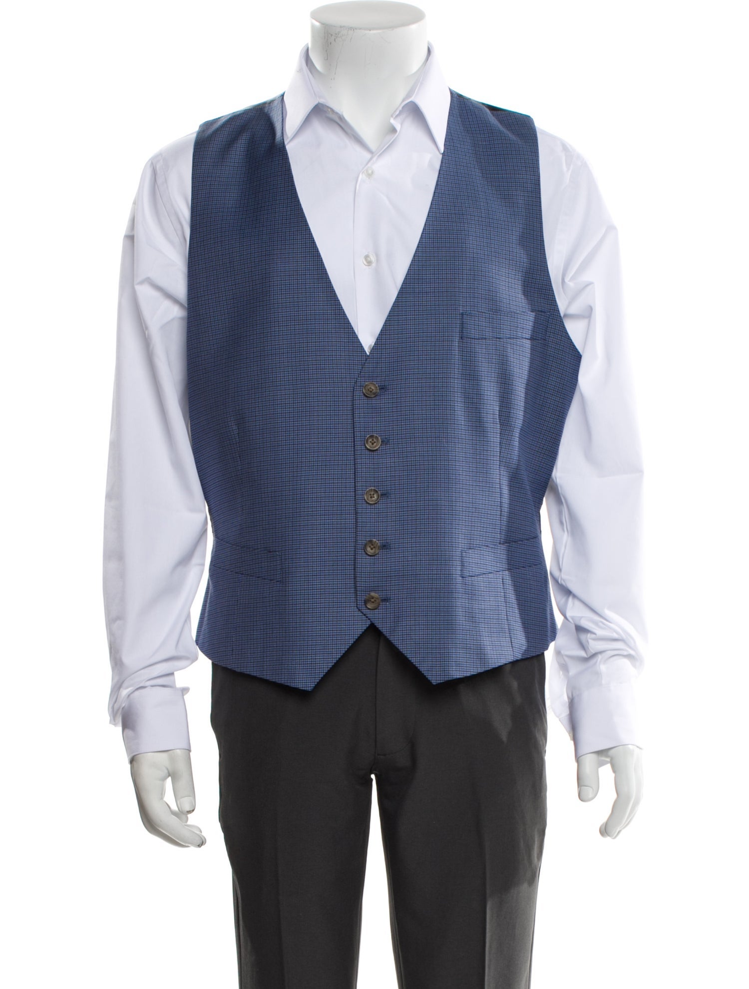 Indochino Wool Plaid Print Suit Vest