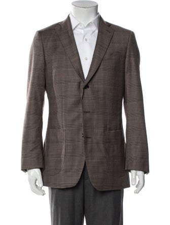 Indochino Wool Plaid Print Blazer