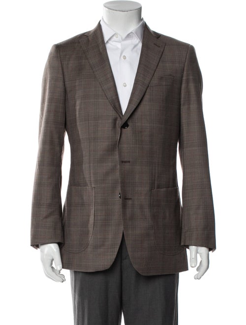 Indochino Wool Plaid Print Blazer