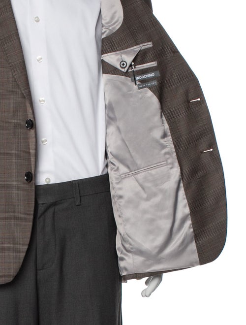 Indochino Wool Plaid Print Blazer