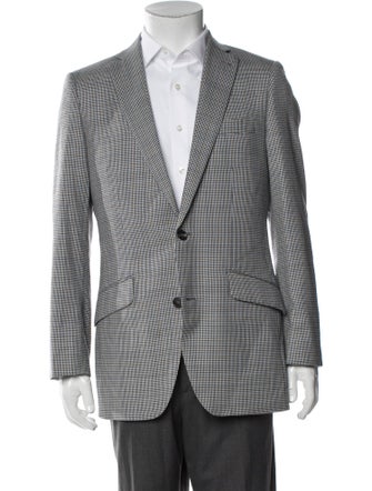 Indochino Wool Plaid Print Blazer