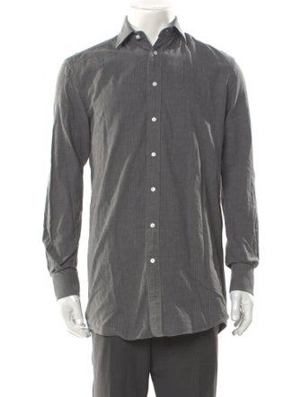 Indochino Plaid Print Long Sleeve Shirt
