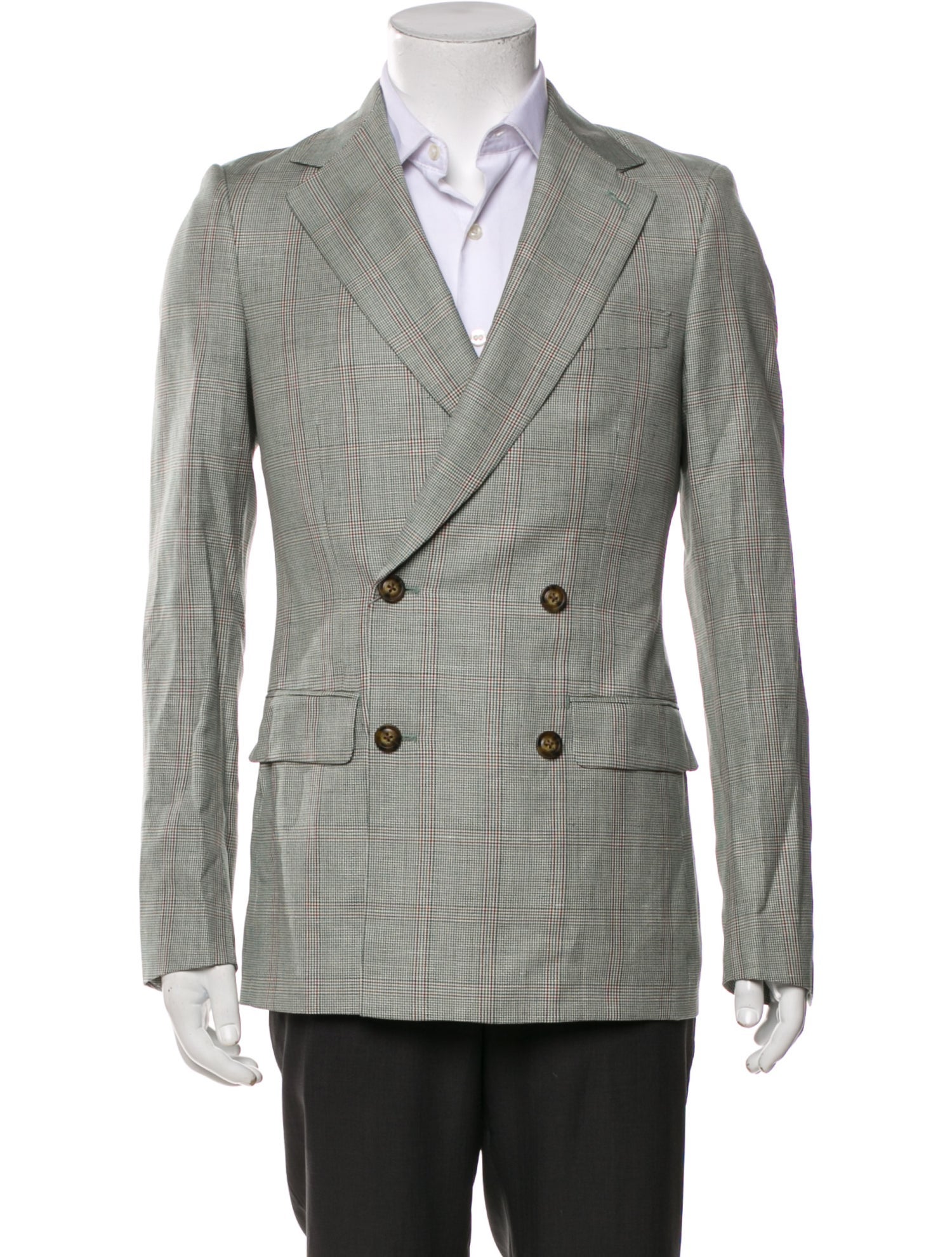 Indochino Wool Plaid Print Blazer