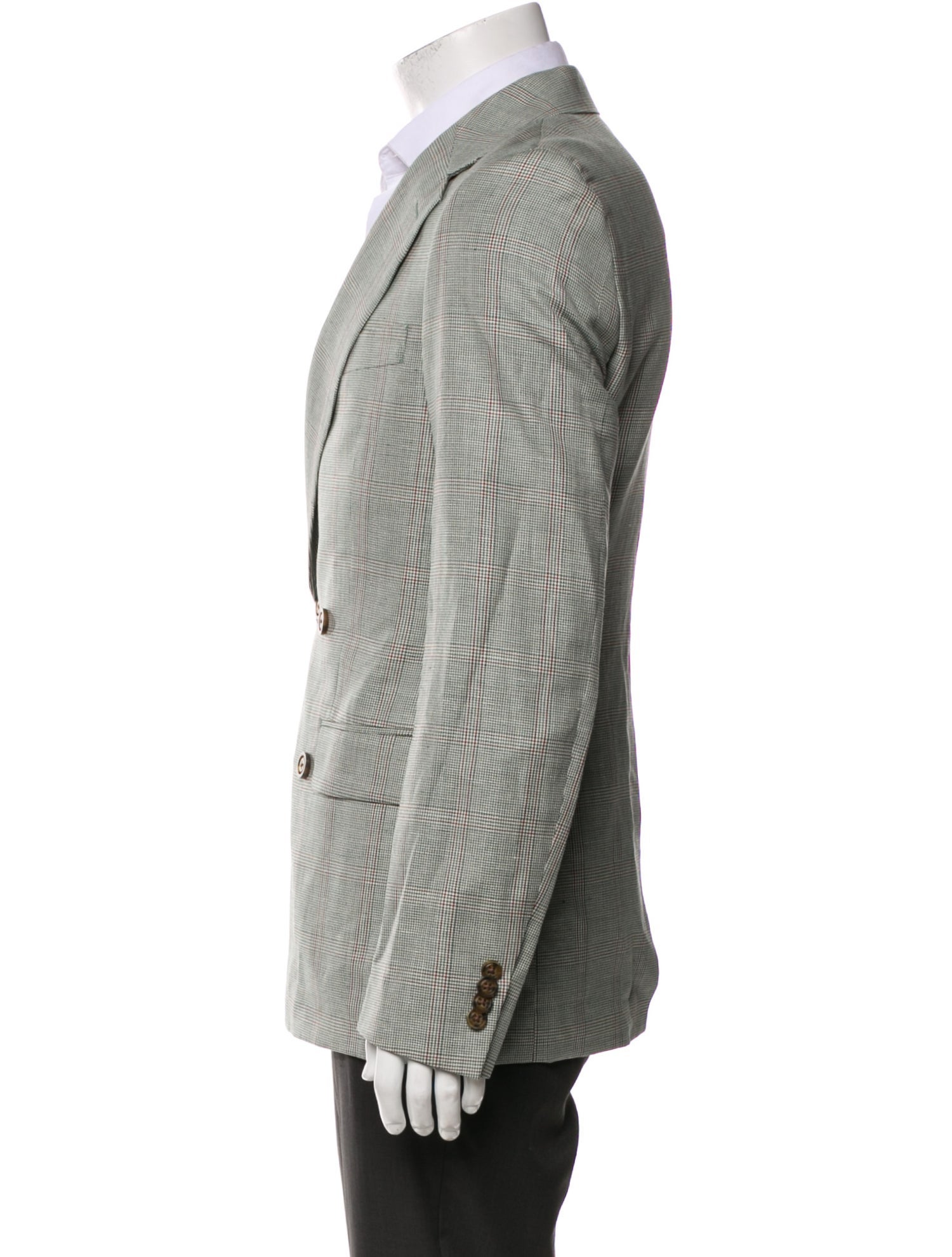 Indochino Wool Plaid Print Blazer