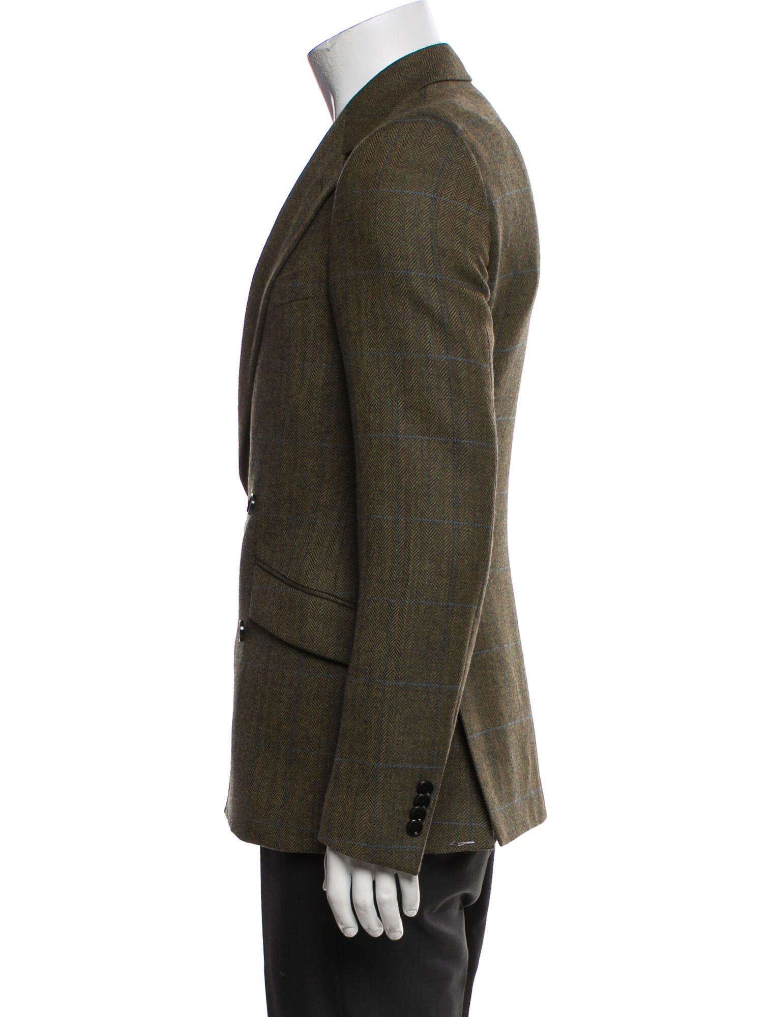 Indochino Wool Plaid Print Blazer