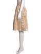 Io Couture Silk Knee-Length Skirt