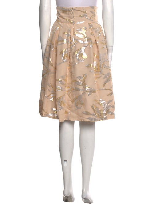 Io Couture Silk Knee-Length Skirt