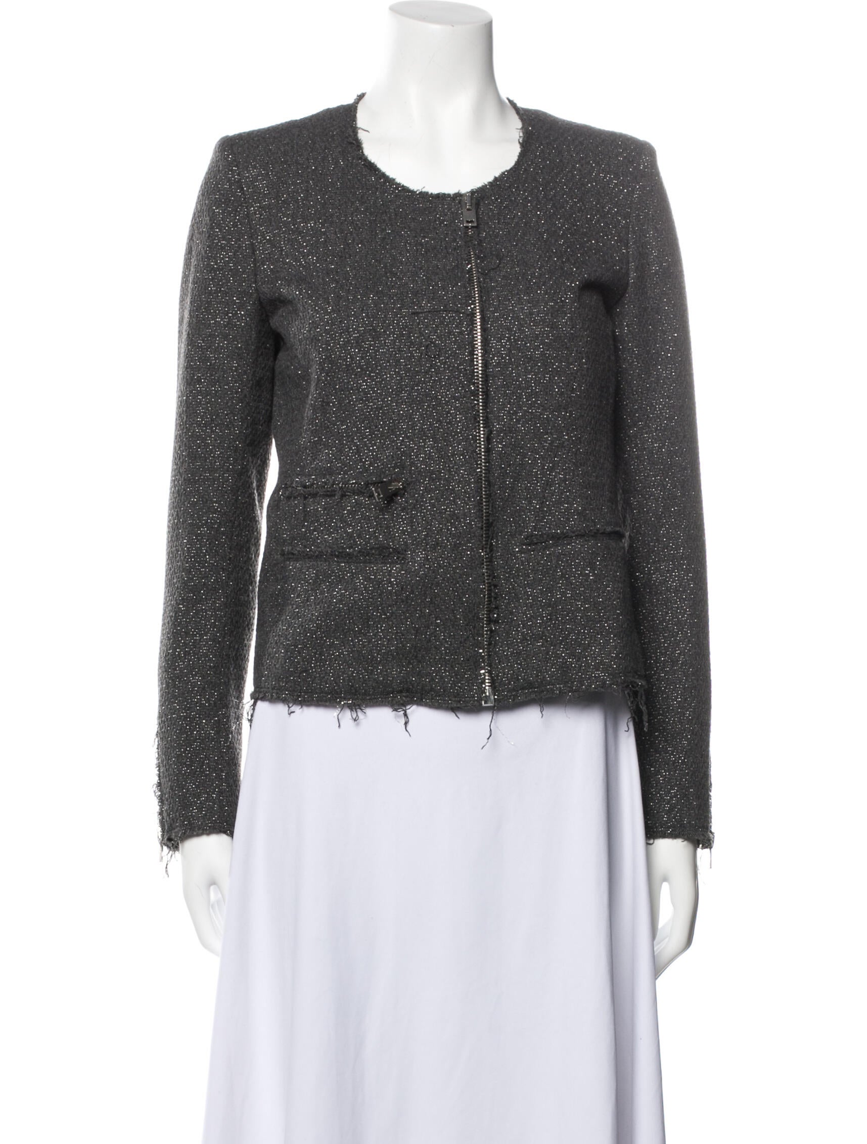 Iro Tweed Pattern Evening Jacket