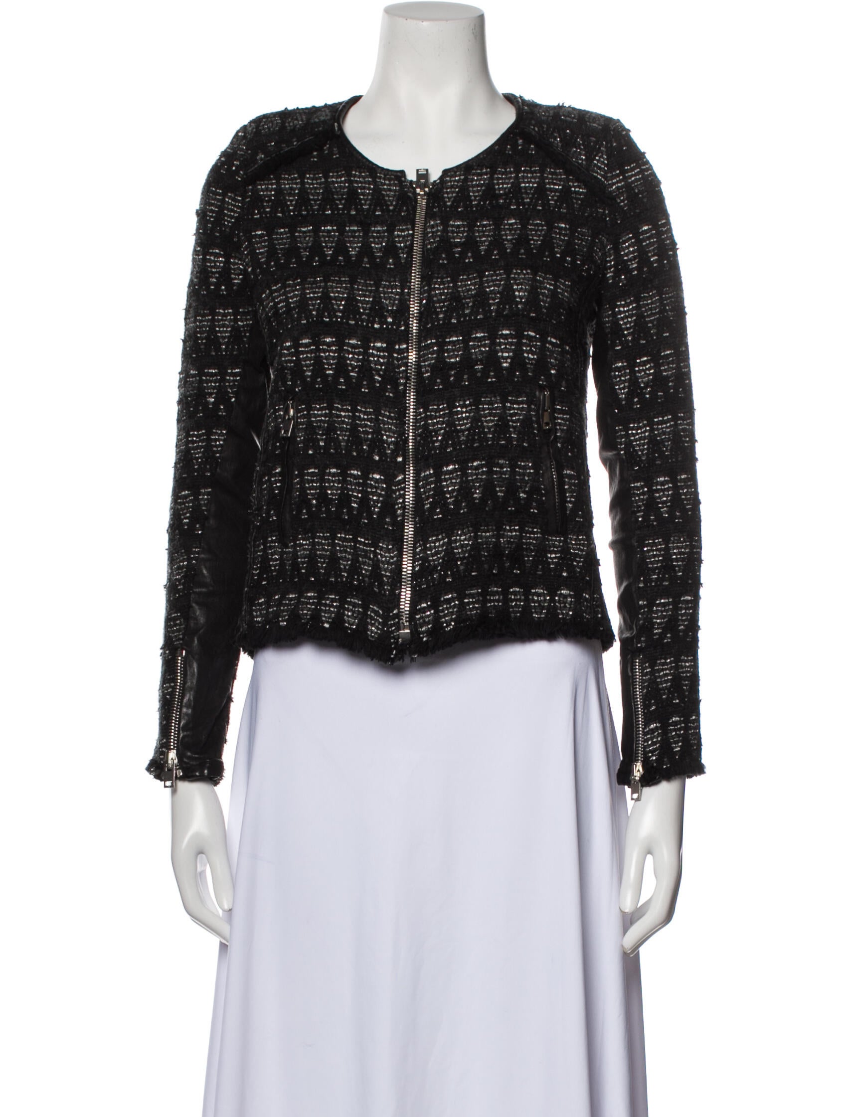 Iro Tweed Pattern Evening Jacket