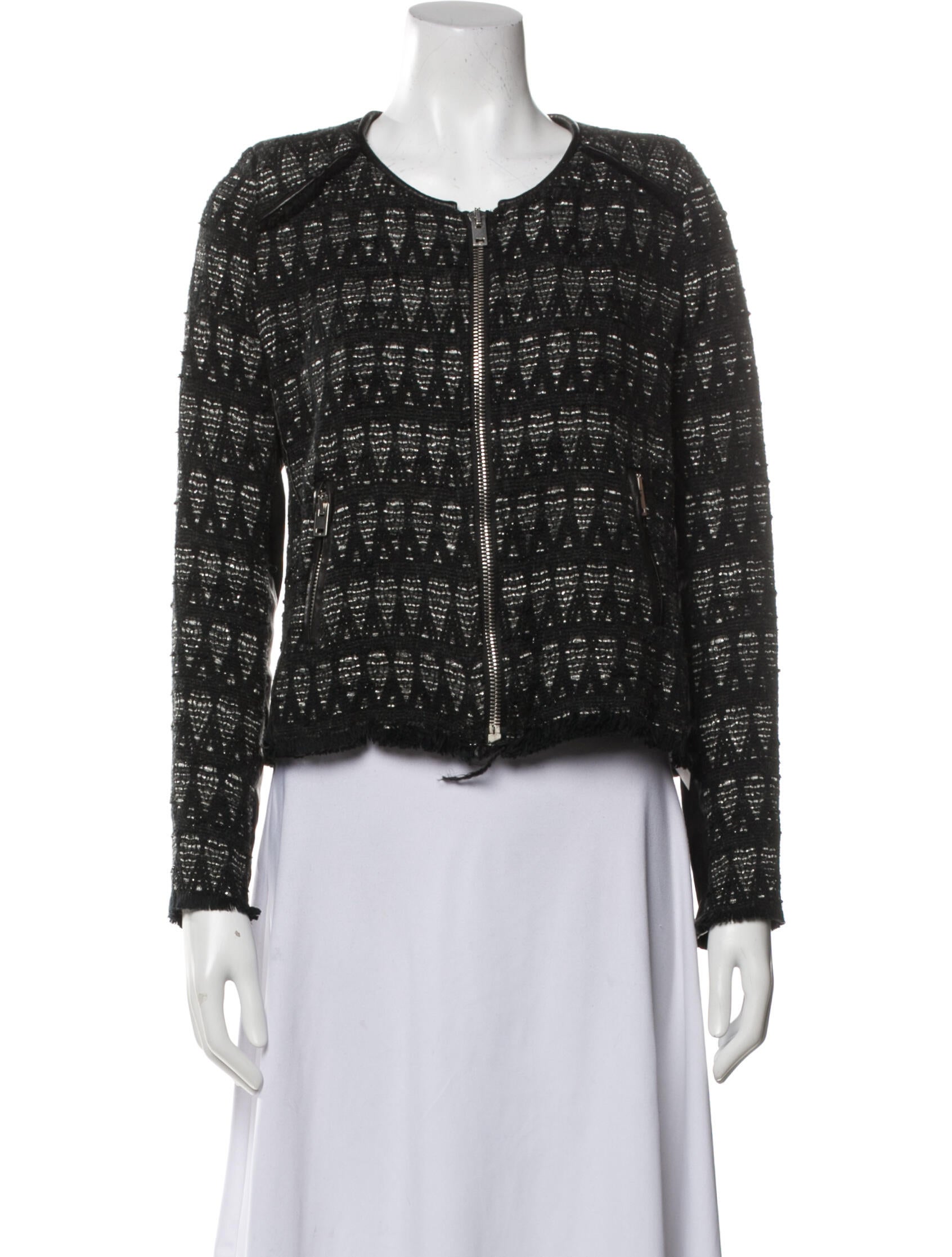 Iro Tweed Pattern Evening Jacket