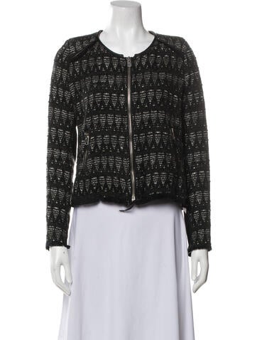 Iro Jackets Tweed Pattern Evening Jacket S