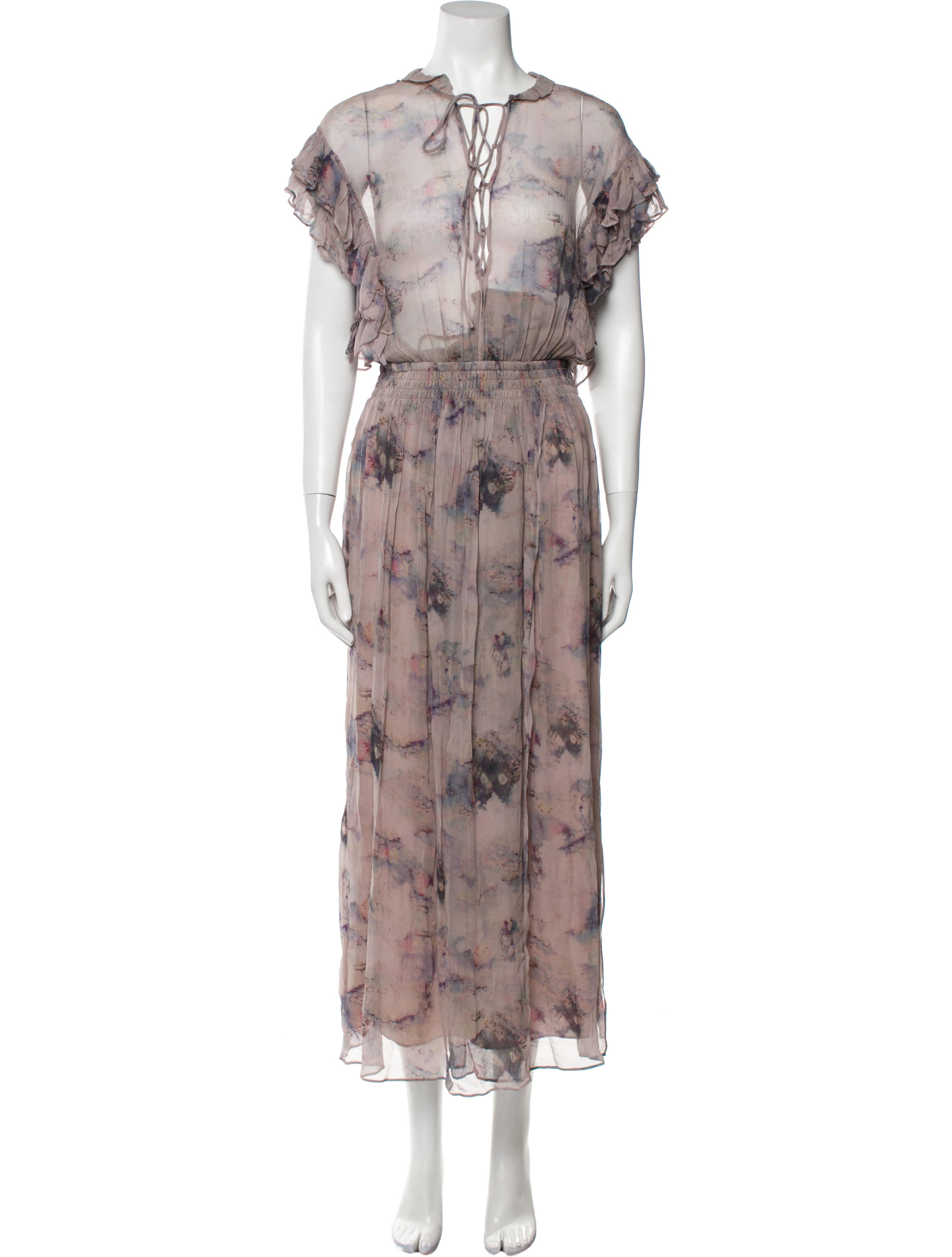 Iro Floral Print Long Dress