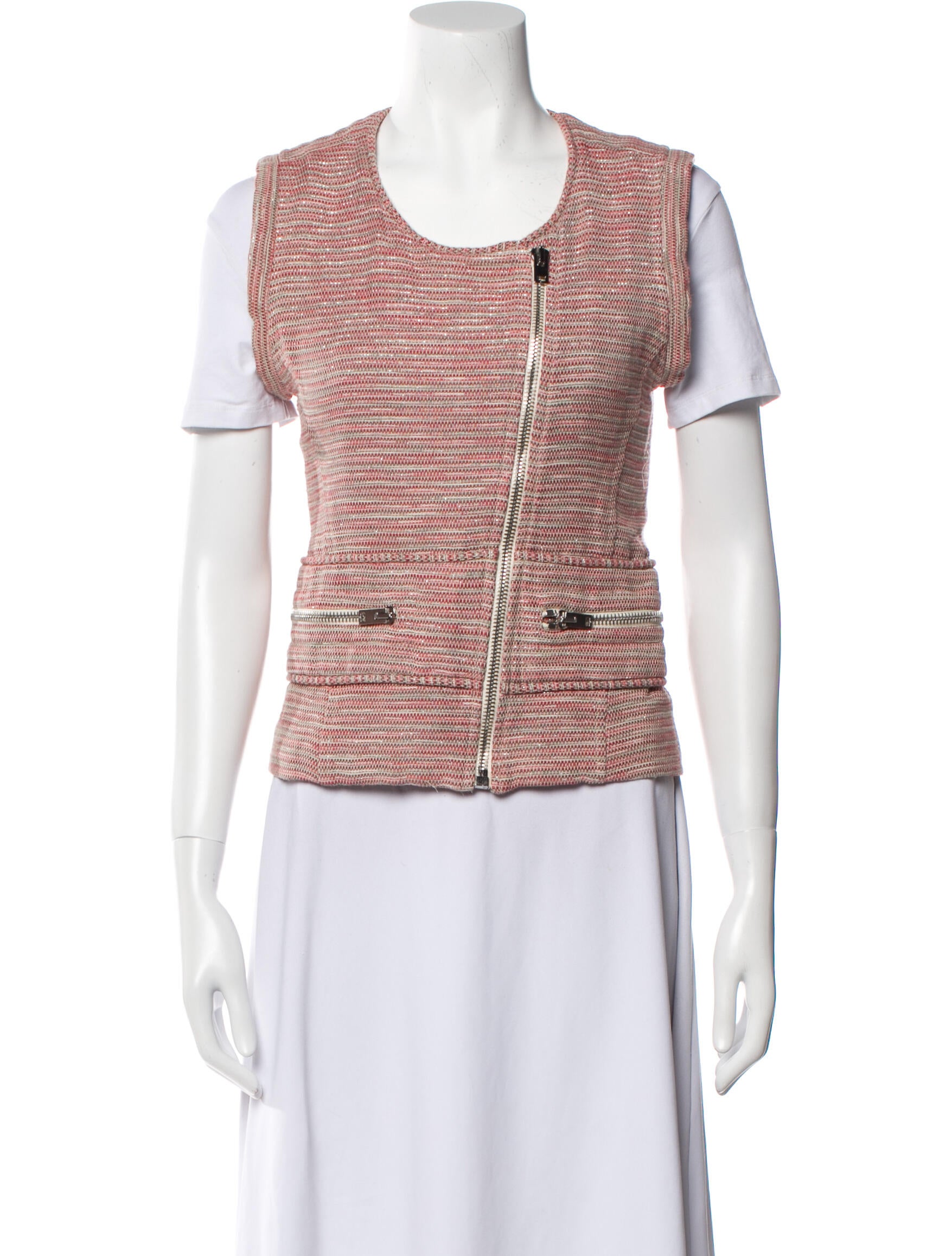 Iro Tweed Pattern Vest