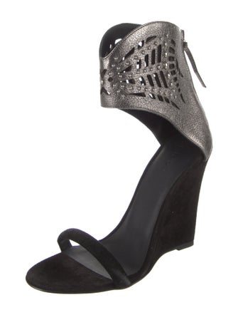 Iro Suede Lasercut Accents Gladiator Sandals
