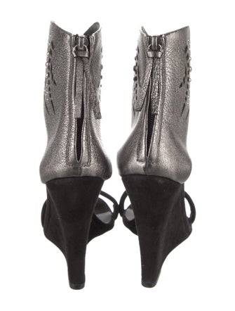 Iro Suede Lasercut Accents Gladiator Sandals