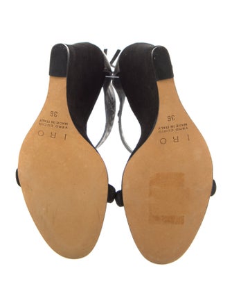 Iro Suede Lasercut Accents Gladiator Sandals