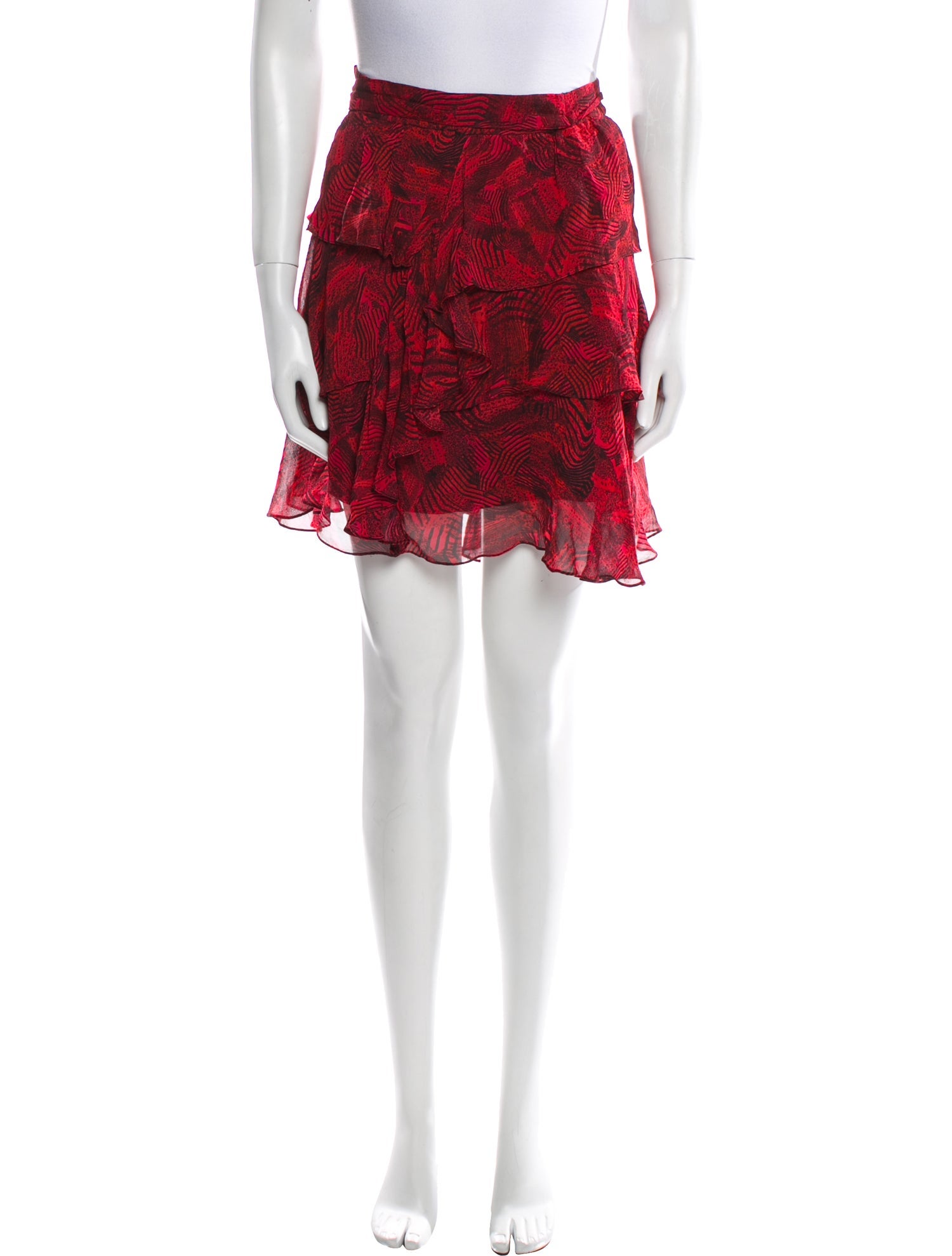 Iro Printed Mini Skirt