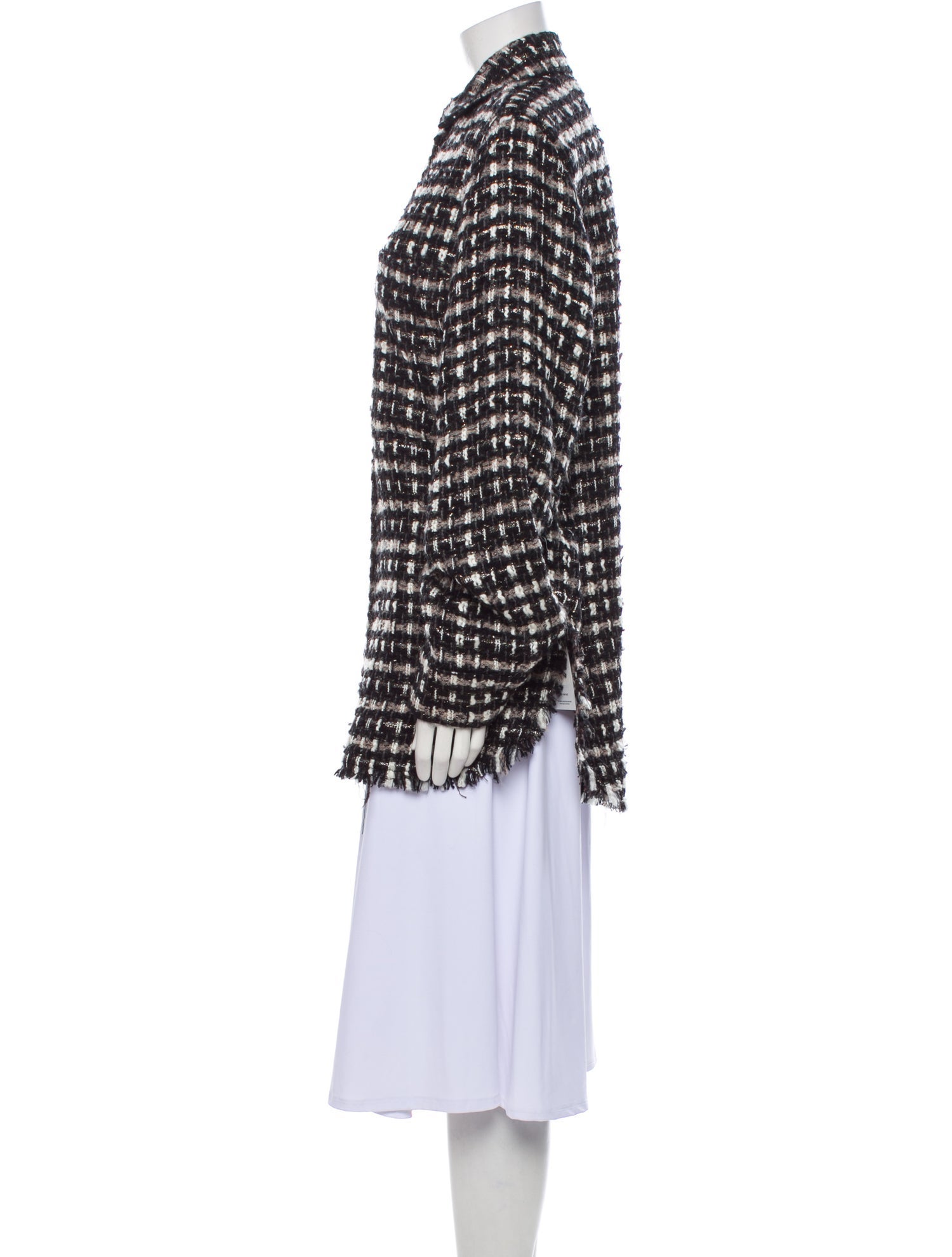 Iro Houndstooth Print Coat