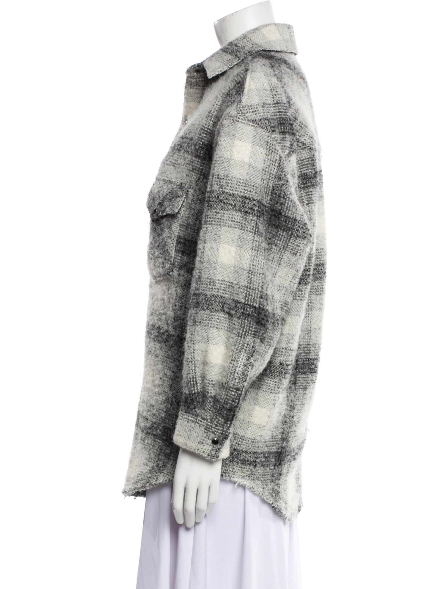 Iro Plaid Print Coat