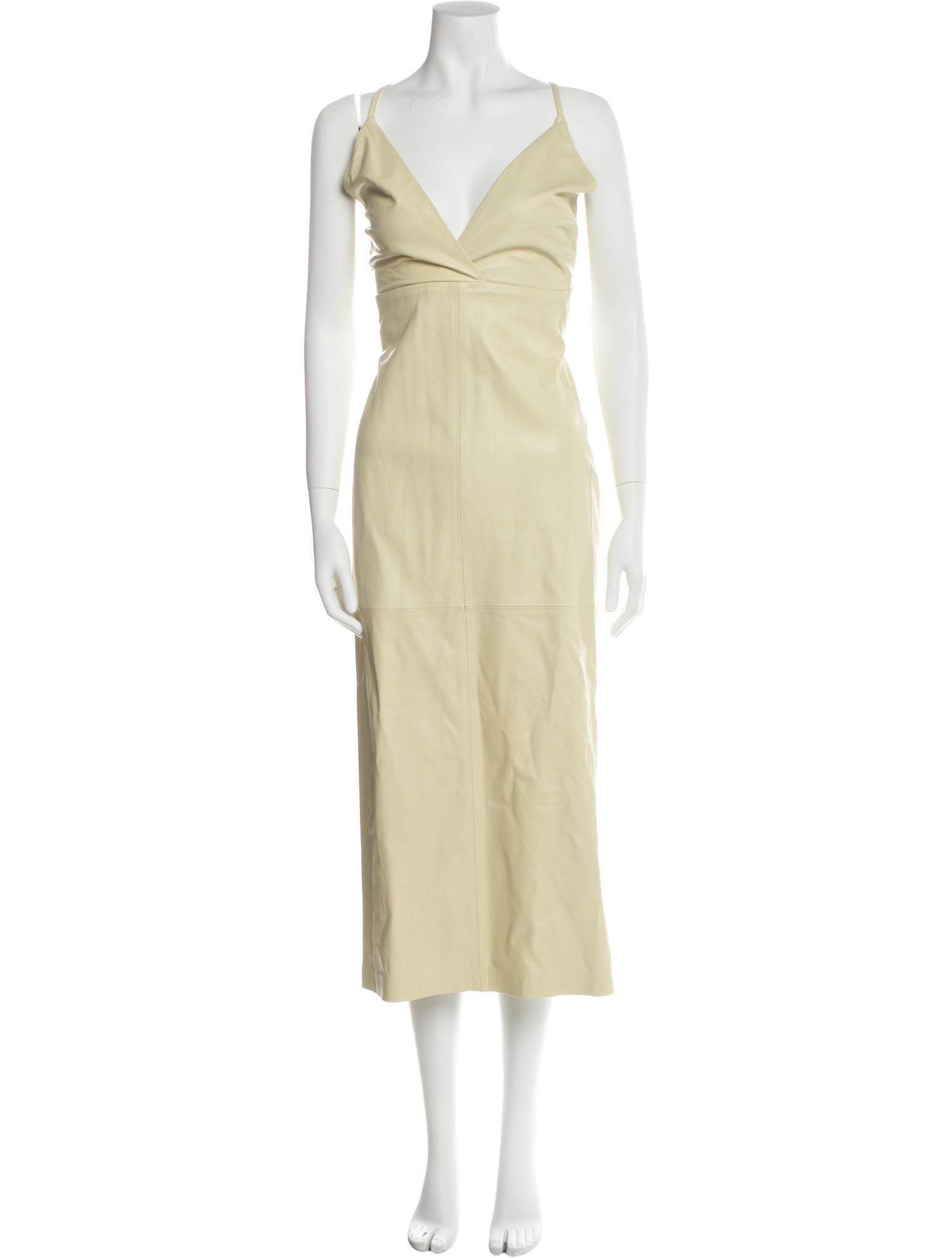 Iro Leather Long Dress