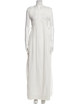 Iro Crew Neck Long Dress