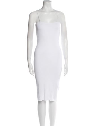 Iro Square Neckline Knee-Length Dress