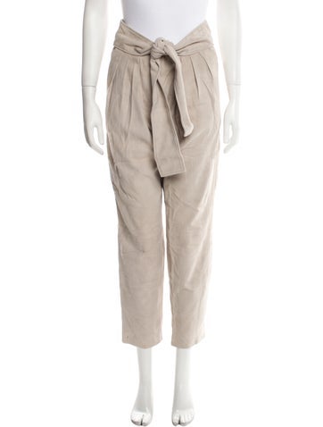 Iro Pants Lamb Leather Straight Leg Us4, Fr36 | S